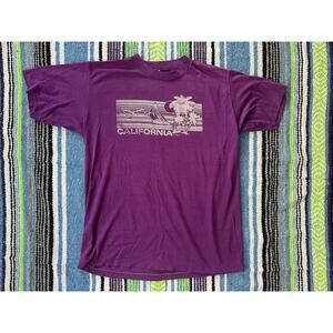 Vintage California Single Stitch T-Shirt Purple Shirt L